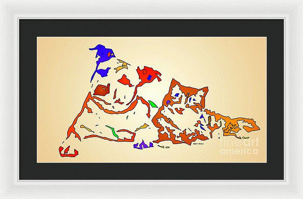 Framed Print - Best Buddies. Pet Series