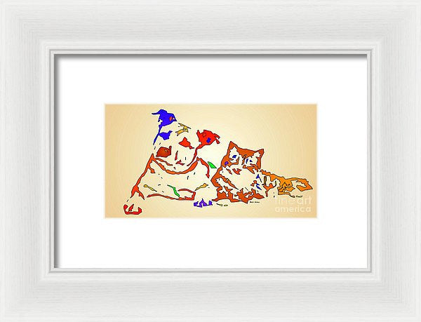 Framed Print - Best Buddies. Pet Series