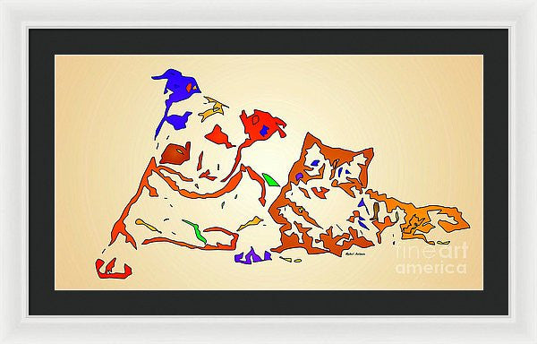 Framed Print - Best Buddies. Pet Series