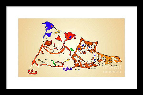 Framed Print - Best Buddies. Pet Series