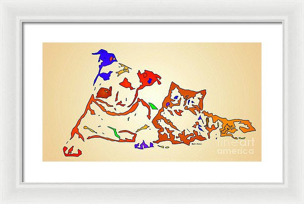 Framed Print - Best Buddies. Pet Series