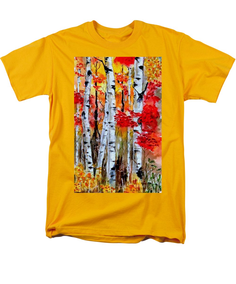 Birch Trees In Fall - Men's T-Shirt  (Regular Fit)