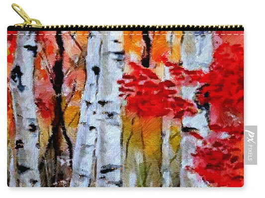 Birch Trees In Fall - Carry-All Pouch