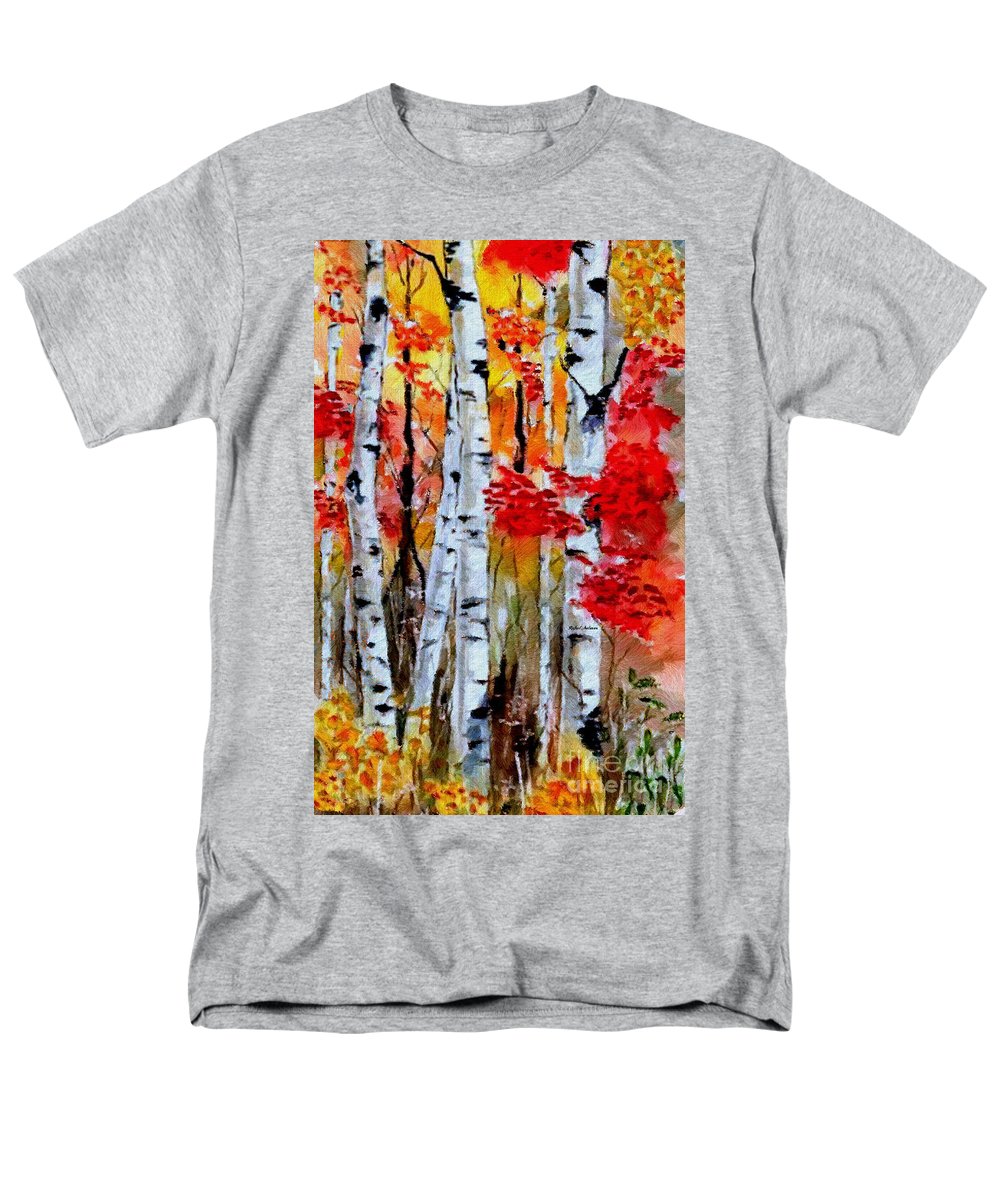Birch Trees In Fall - Men's T-Shirt  (Regular Fit)