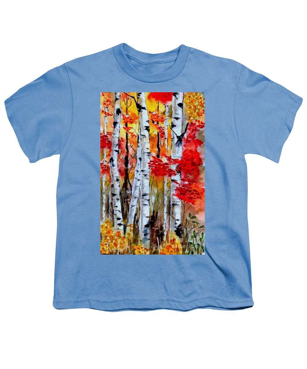 Birch Trees In Fall - Youth T-Shirt