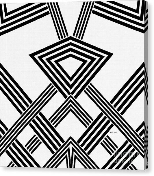 Black And White Diamond - Canvas Print