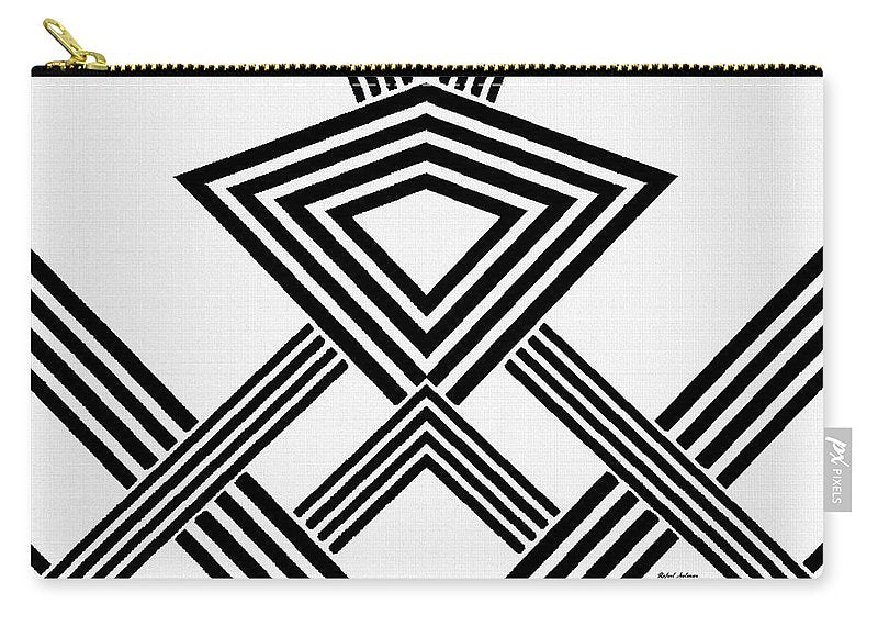 Black And White Diamond - Carry-All Pouch