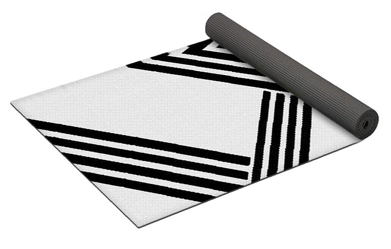 Black And White Diamond - Yoga Mat