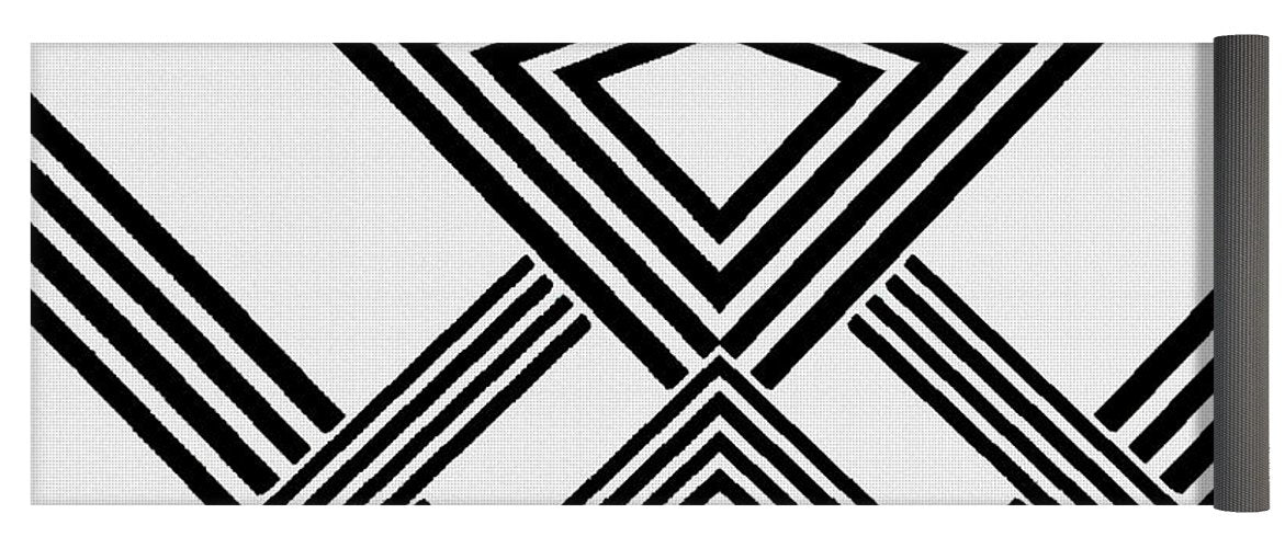 Black And White Diamond - Yoga Mat