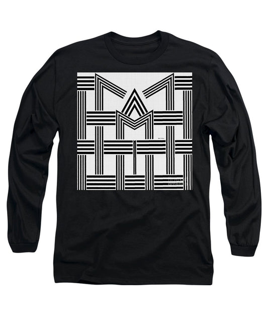 Black And White M - Long Sleeve T-Shirt