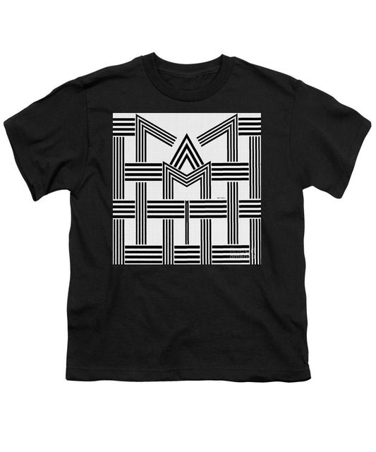 Black And White M - Youth T-Shirt