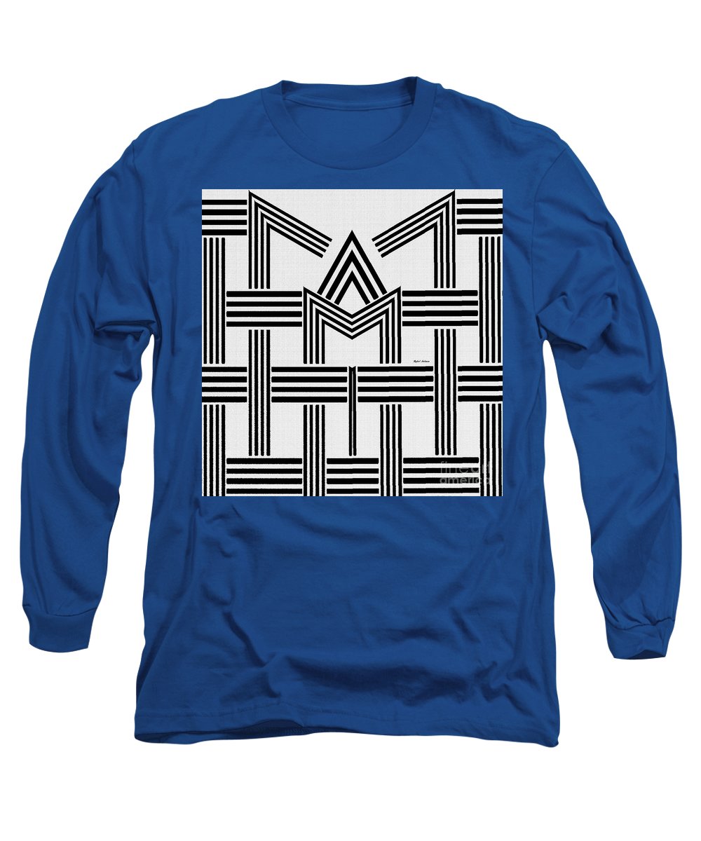 Black And White M - Long Sleeve T-Shirt