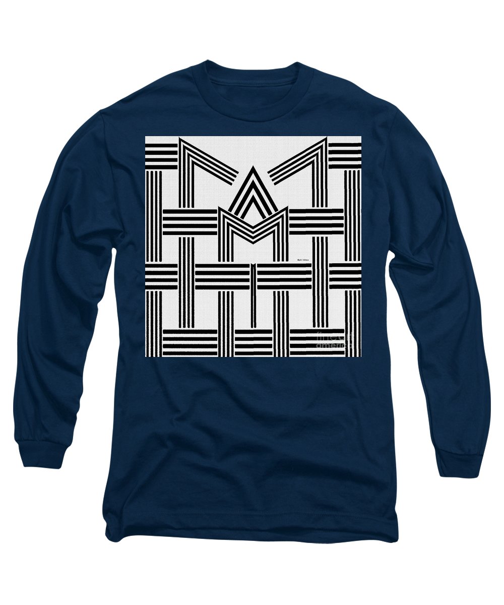 Black And White M - Long Sleeve T-Shirt