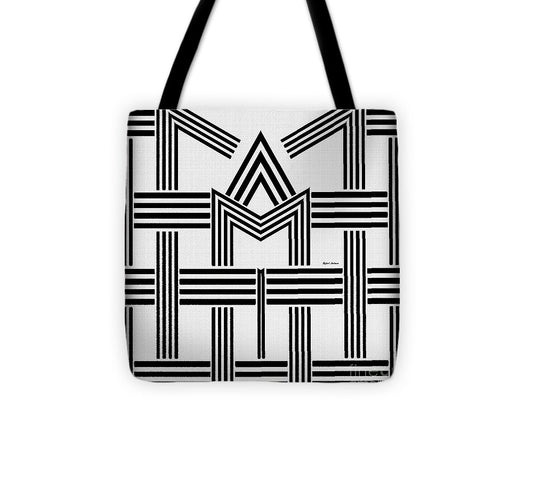 Sac fourre-tout M noir et blanc