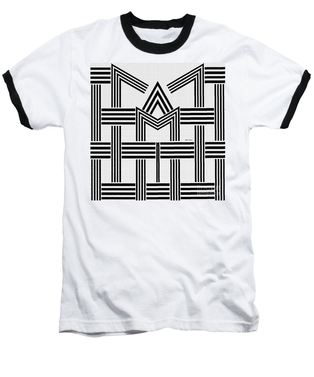 Black And White M - Baseball T-Shirt