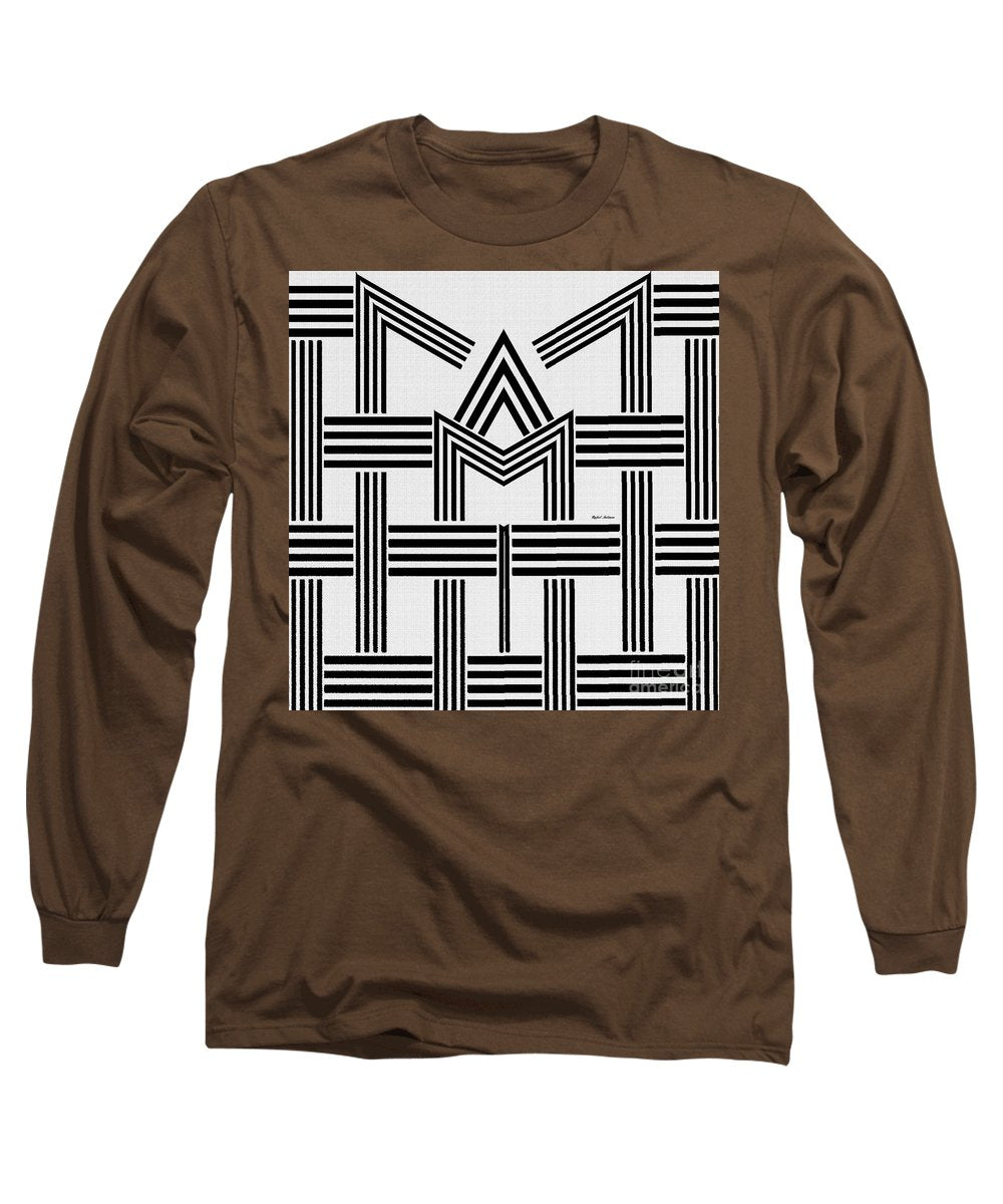 Black And White M - Long Sleeve T-Shirt