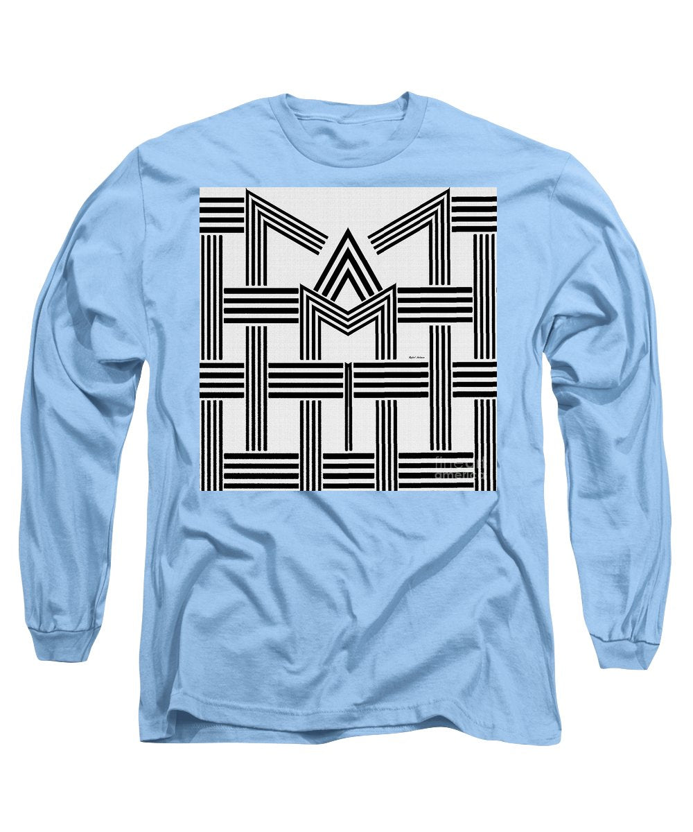 Black And White M - Long Sleeve T-Shirt