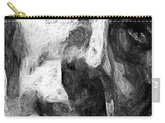 Carry-All Pouch - Black And White Male Face