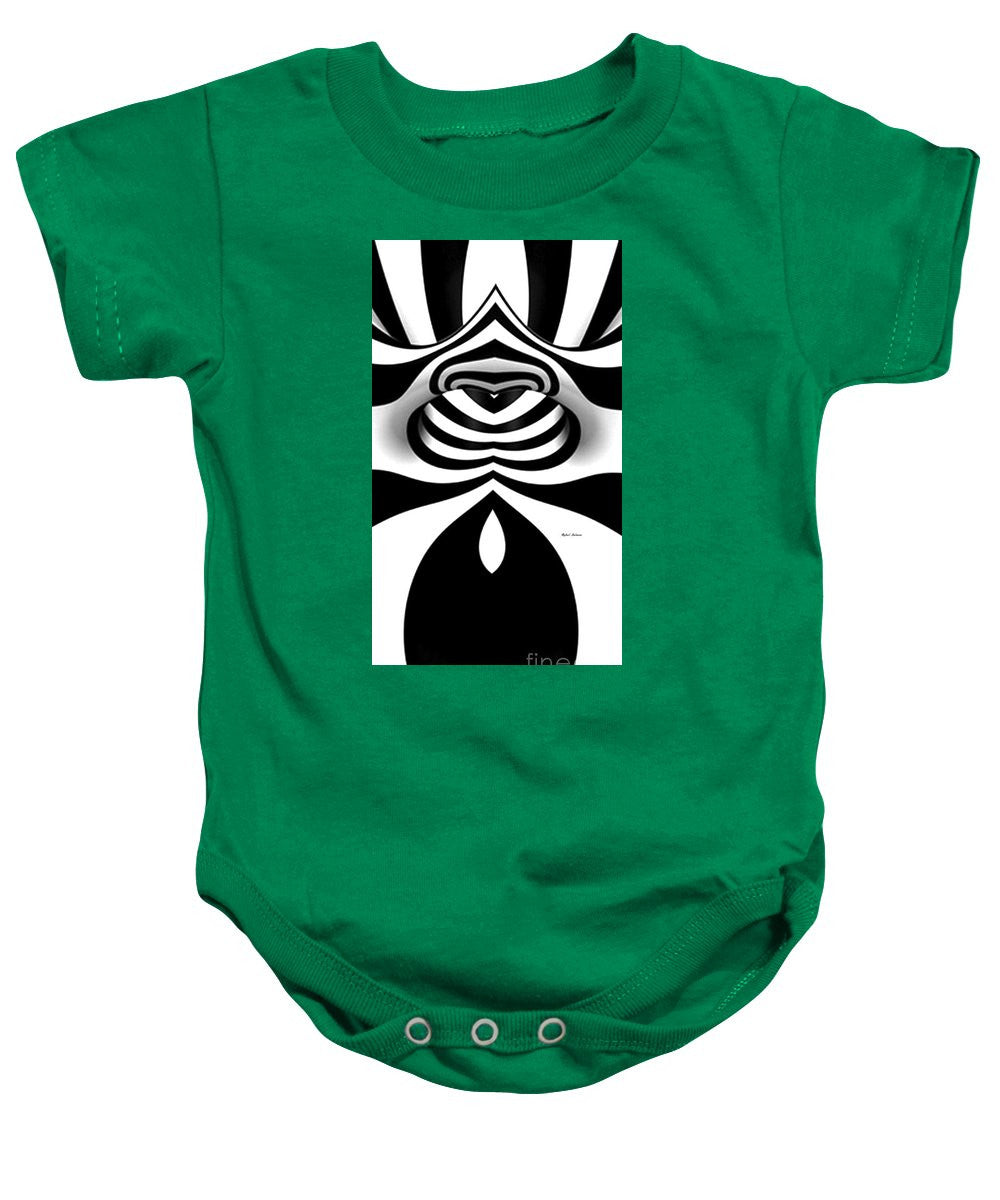 Baby Onesie - Black And White Tunnel
