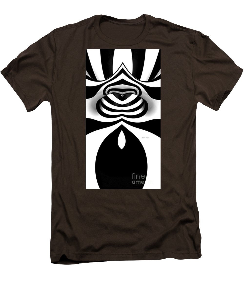 Men's T-Shirt (Slim Fit) - Black And White Tunnel