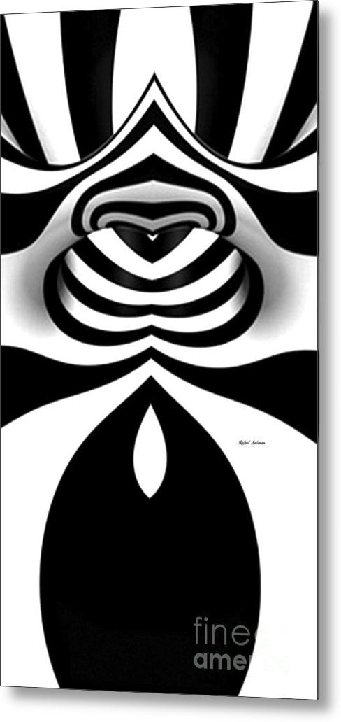 Metal Print - Black And White Tunnel