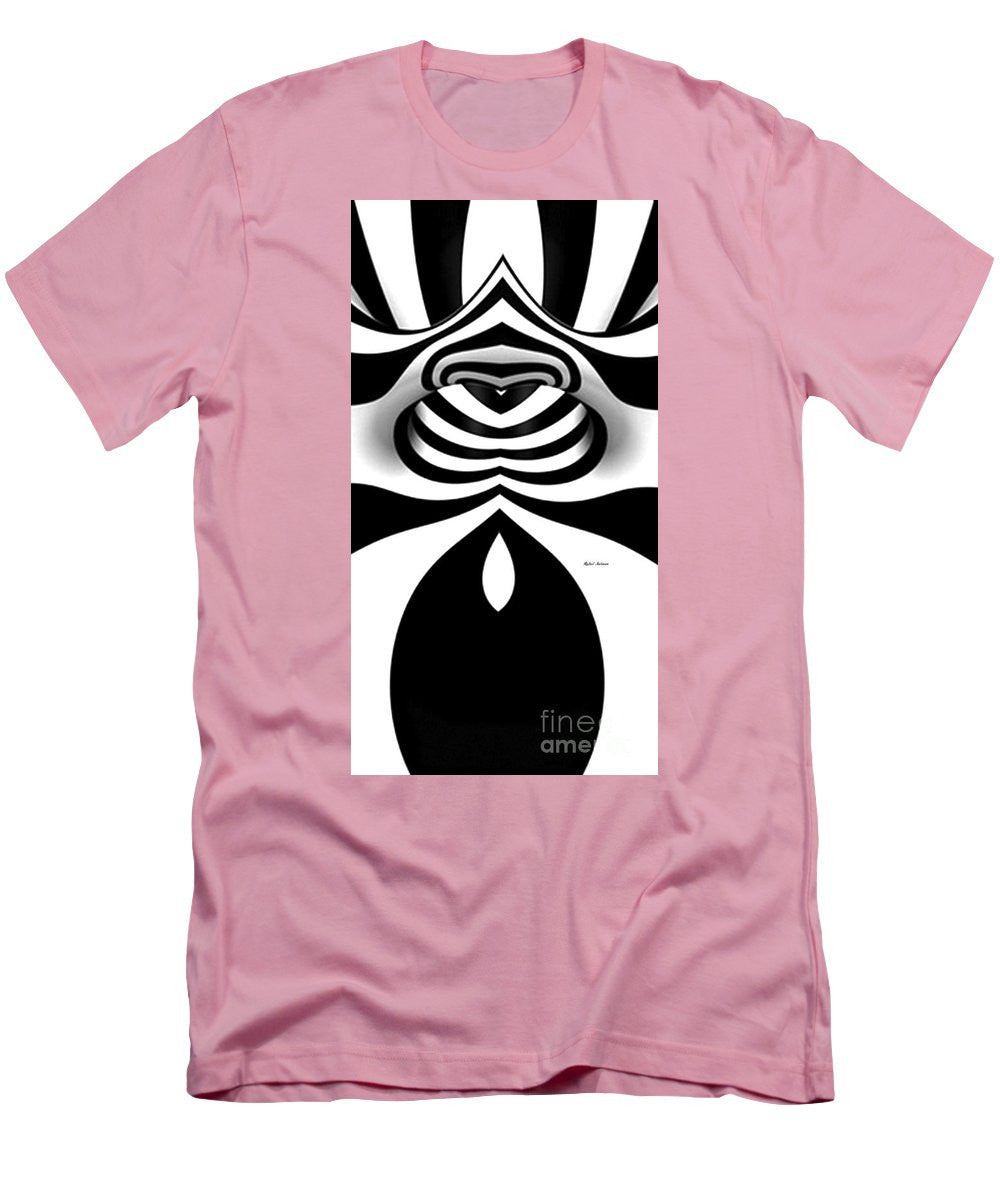 Men's T-Shirt (Slim Fit) - Black And White Tunnel