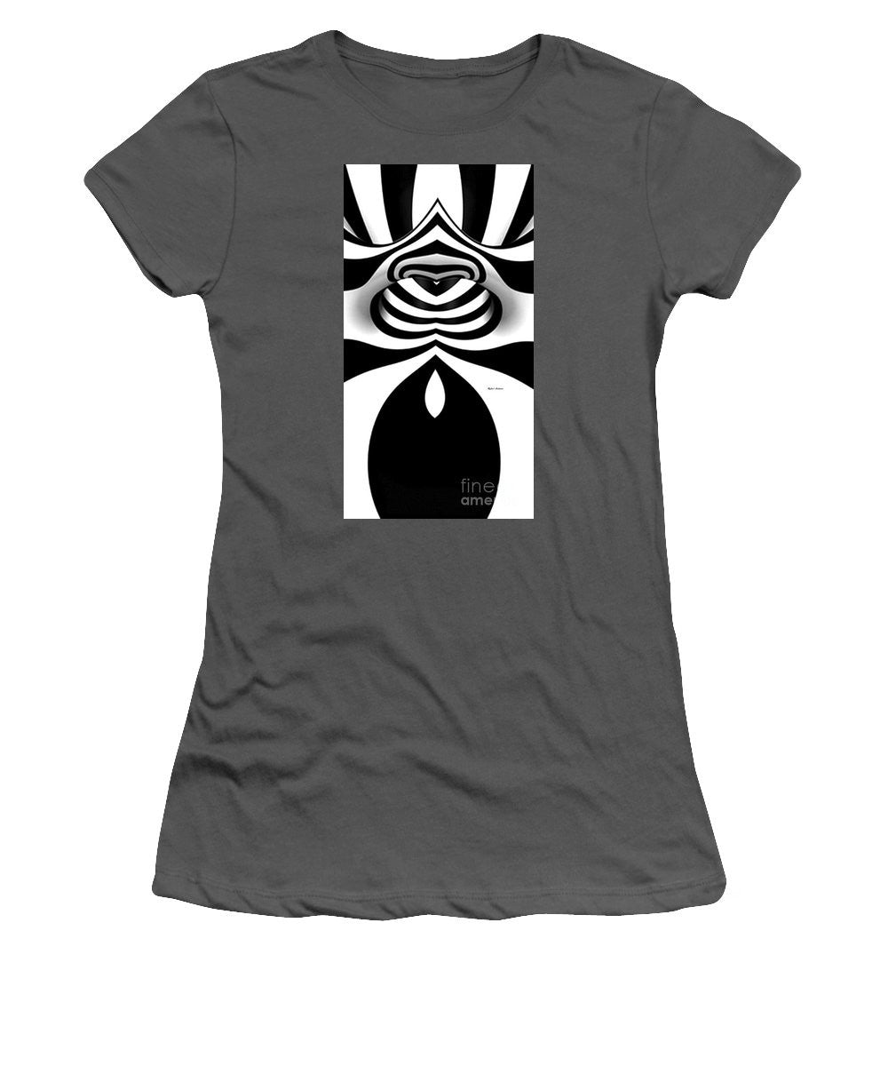 Women's T-Shirt (Junior Cut) - Black And White Tunnel