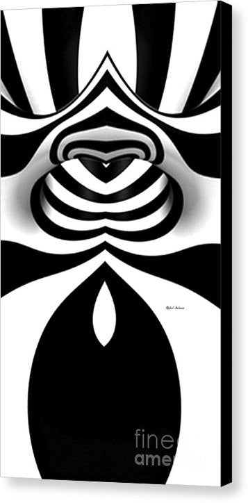 Impression sur toile - Tunnel noir et blanc