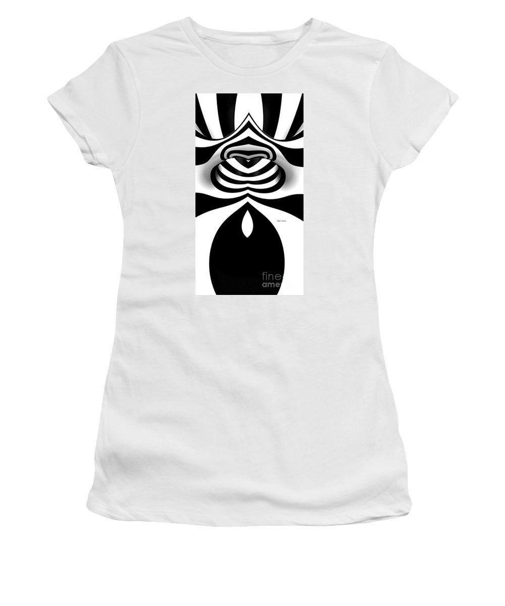 Women's T-Shirt (Junior Cut) - Black And White Tunnel