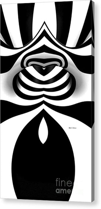Acrylic Print - Black And White Tunnel