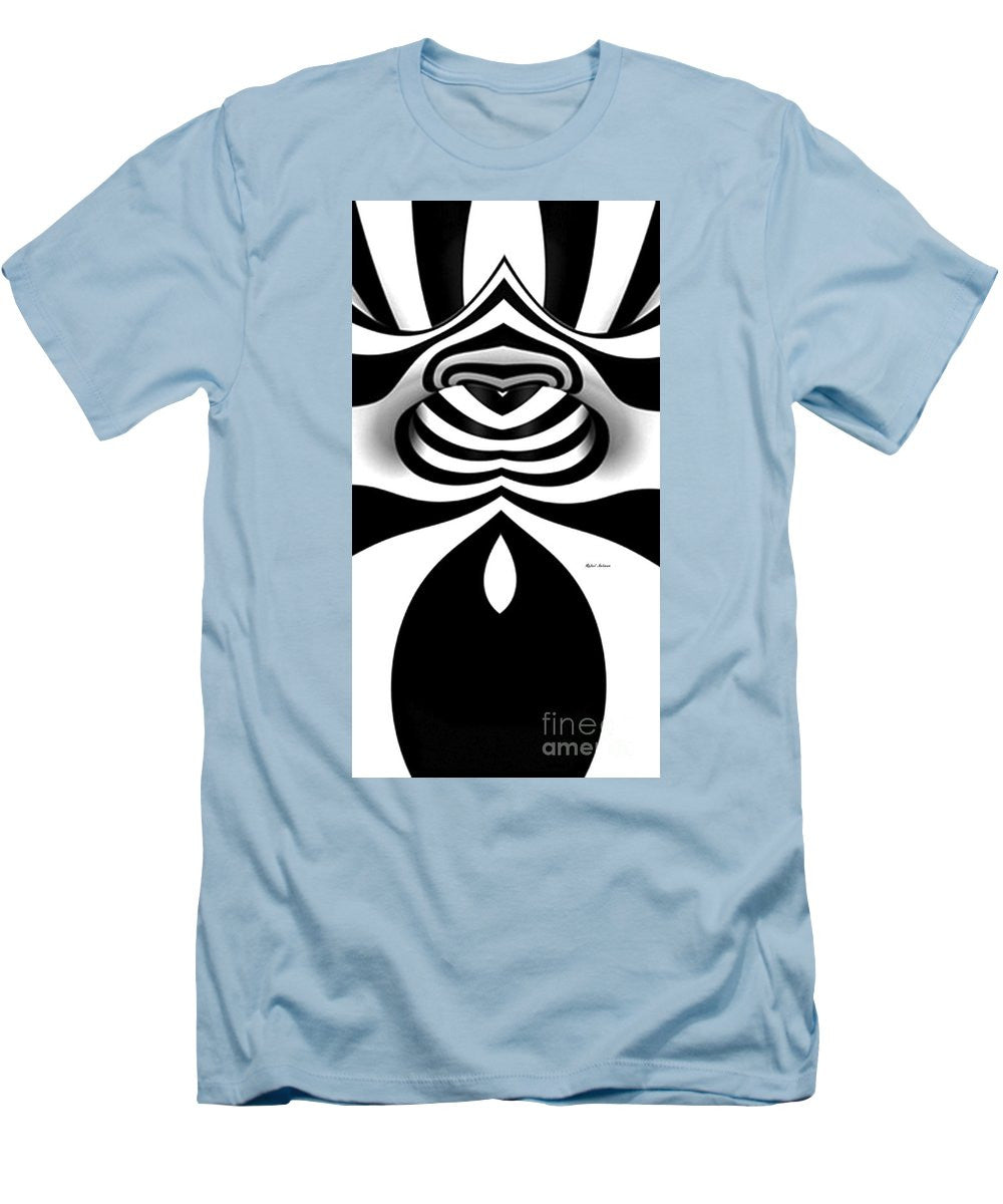 Men's T-Shirt (Slim Fit) - Black And White Tunnel