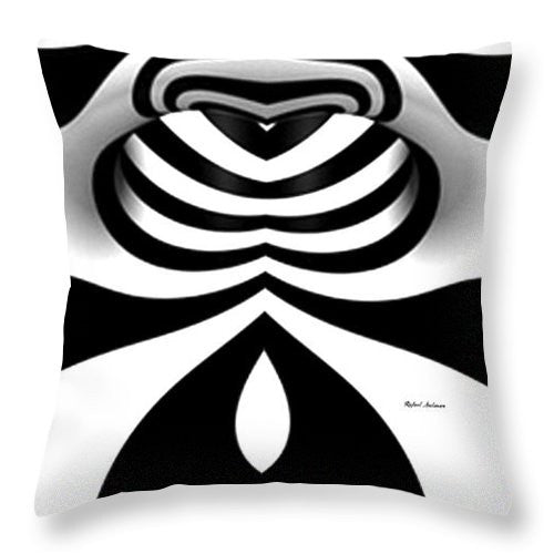 Throw Pillow - Black And White Tunnel
