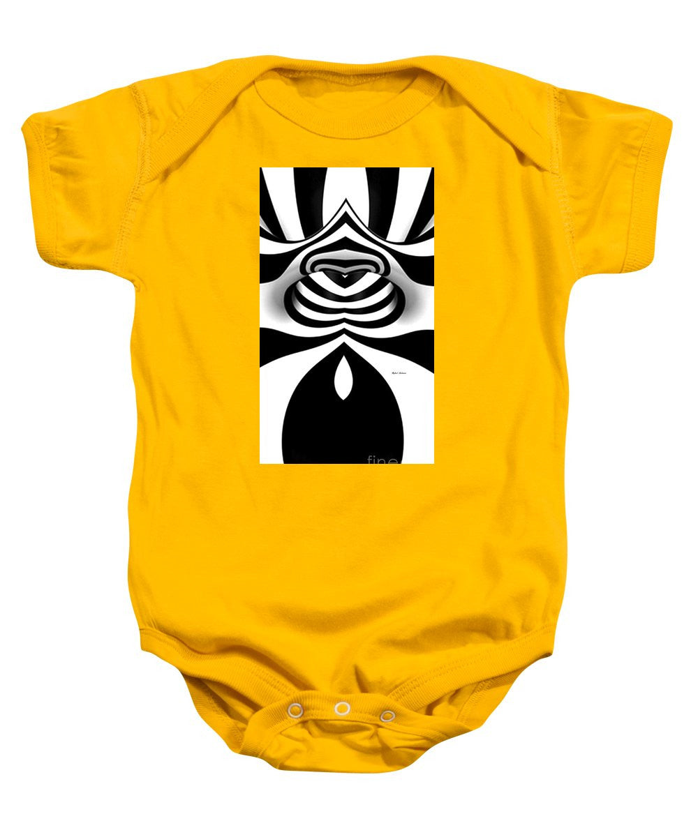 Baby Onesie - Black And White Tunnel