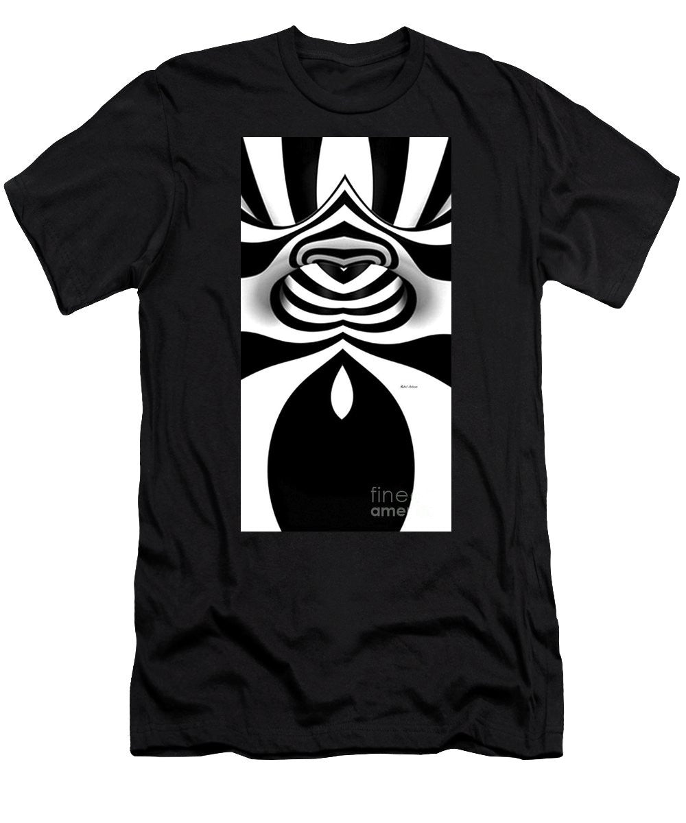 Men's T-Shirt (Slim Fit) - Black And White Tunnel