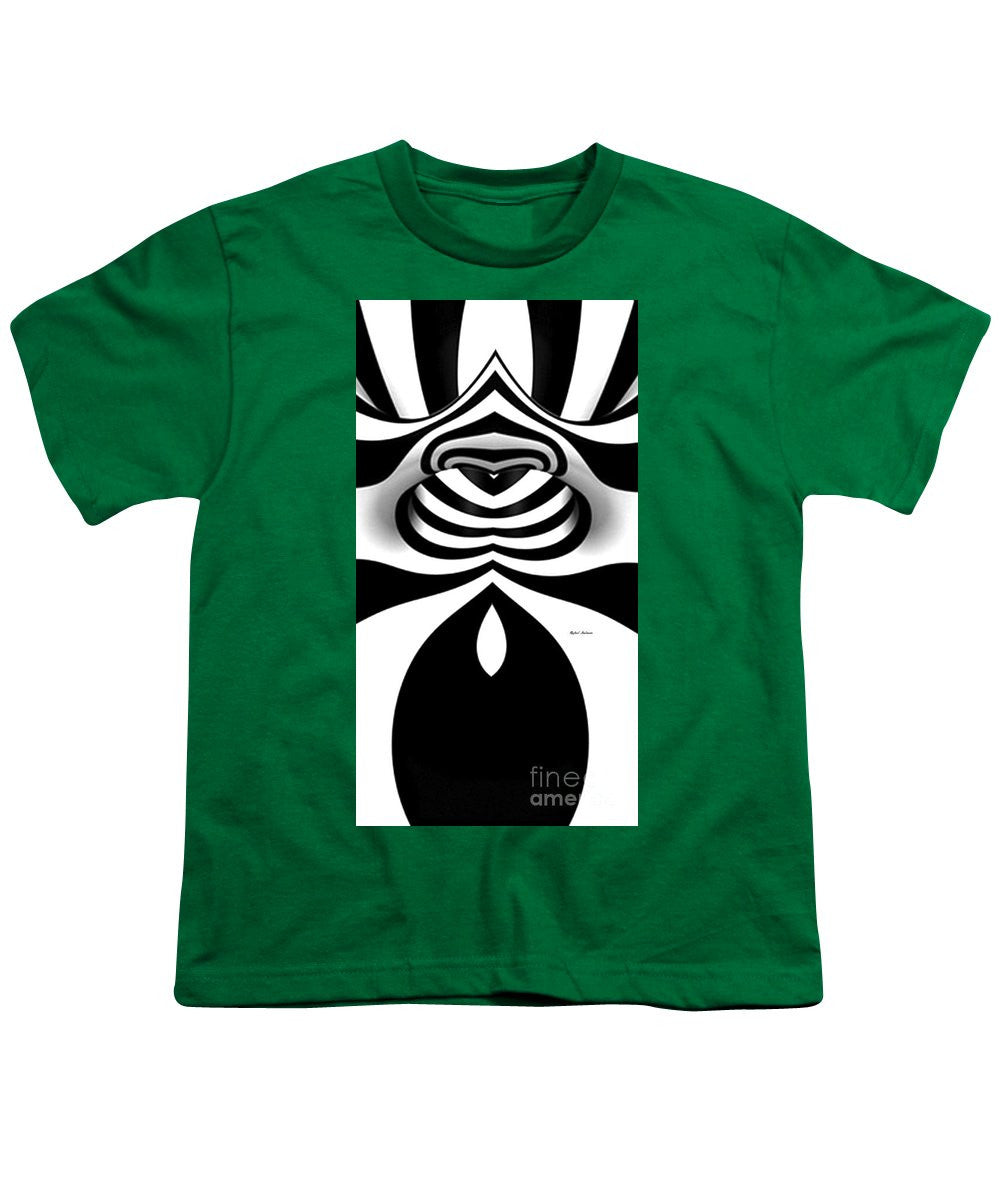 Youth T-Shirt - Black And White Tunnel