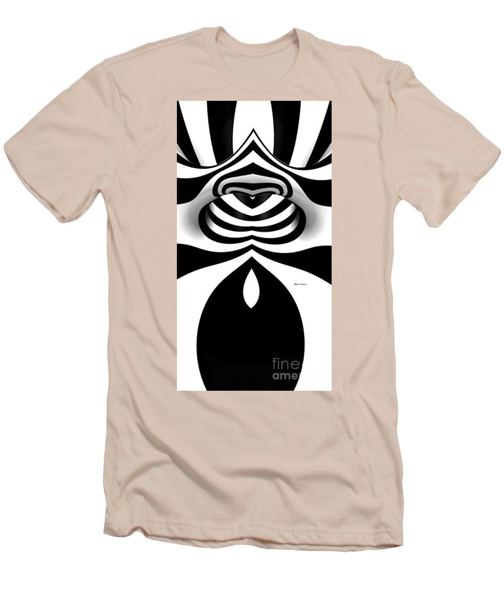 Men's T-Shirt (Slim Fit) - Black And White Tunnel