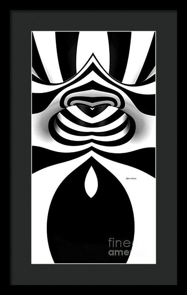 Framed Print - Black And White Tunnel