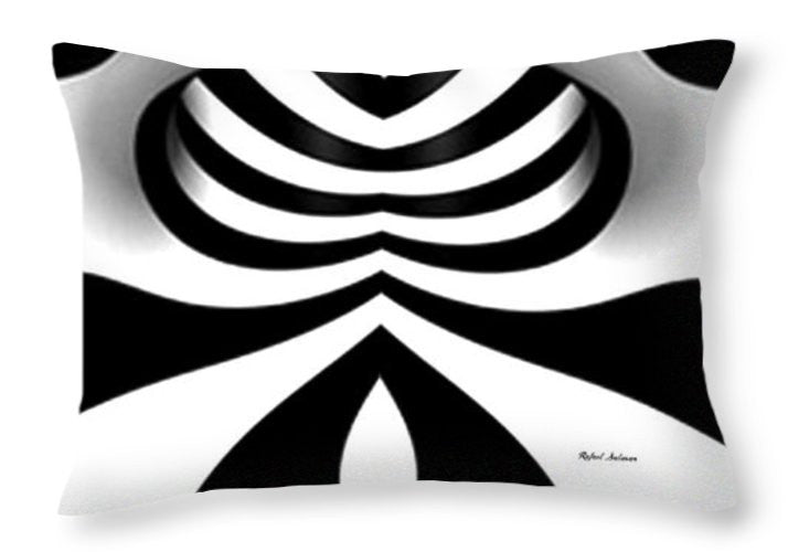 Coussin décoratif - Tunnel noir et blanc