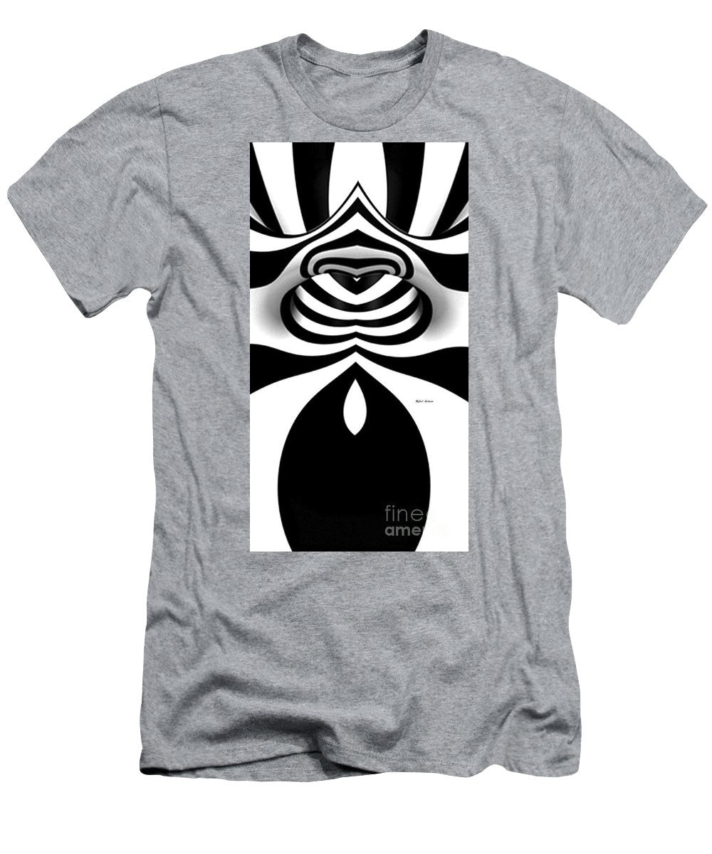 Men's T-Shirt (Slim Fit) - Black And White Tunnel