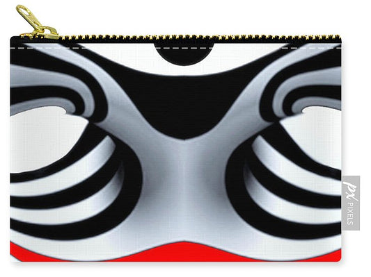 Black White And Red Geometric Abstract - Carry-All Pouch