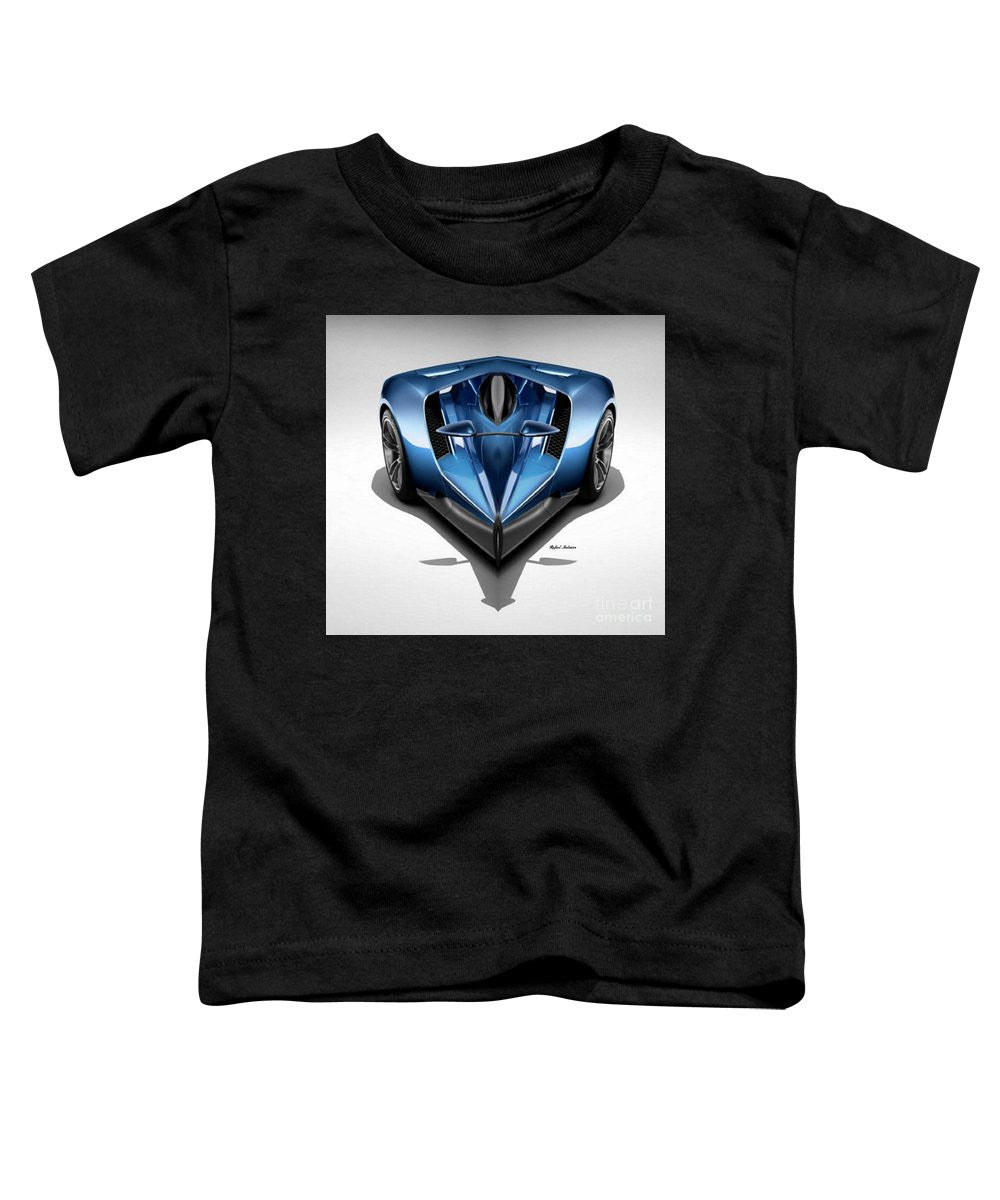 T-shirt pour tout-petits - Voiture bleue 002