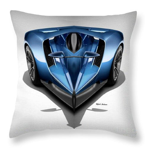 Coussin décoratif - Voiture bleue 002