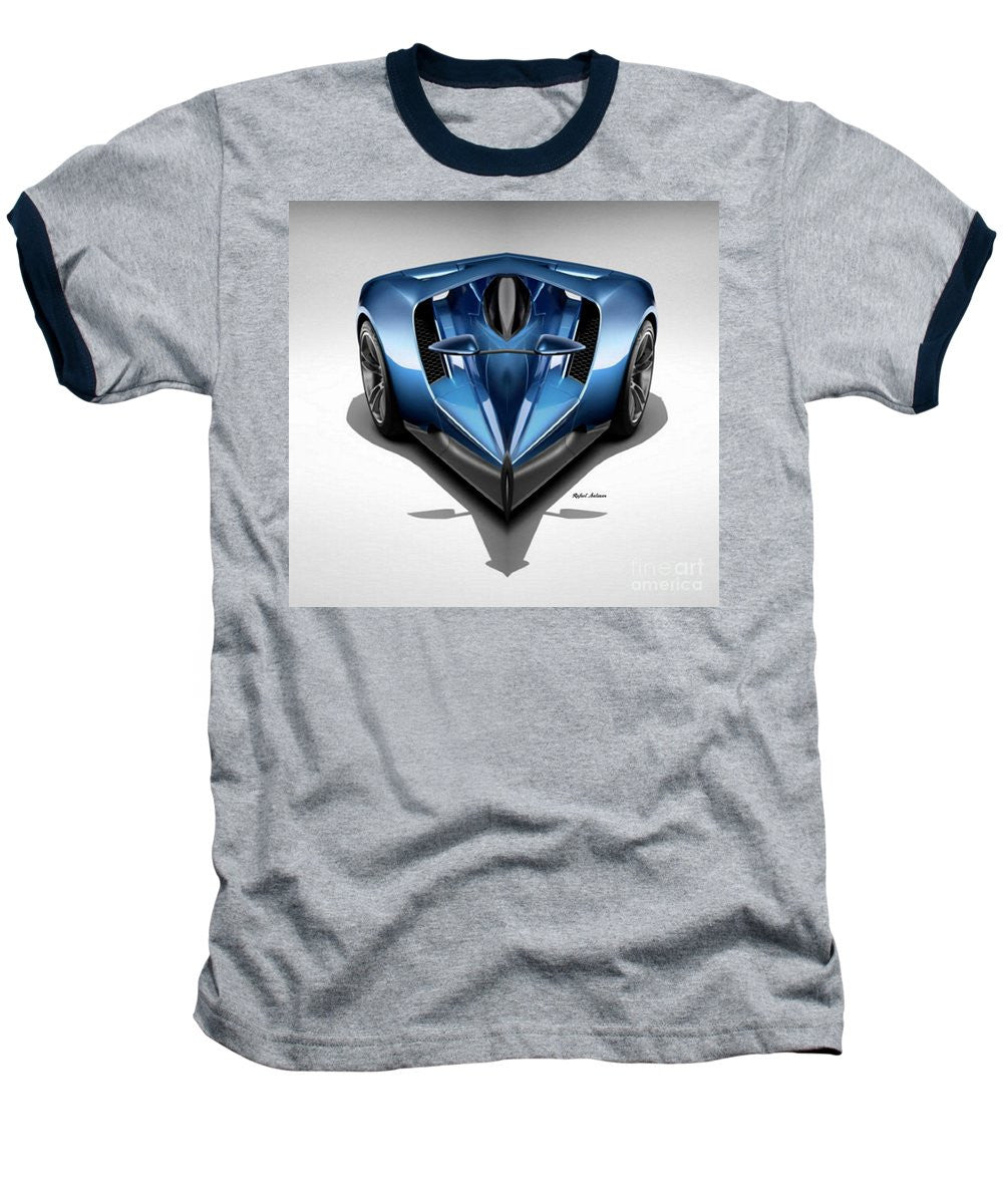 Baseball T-Shirt - Blue Car 002