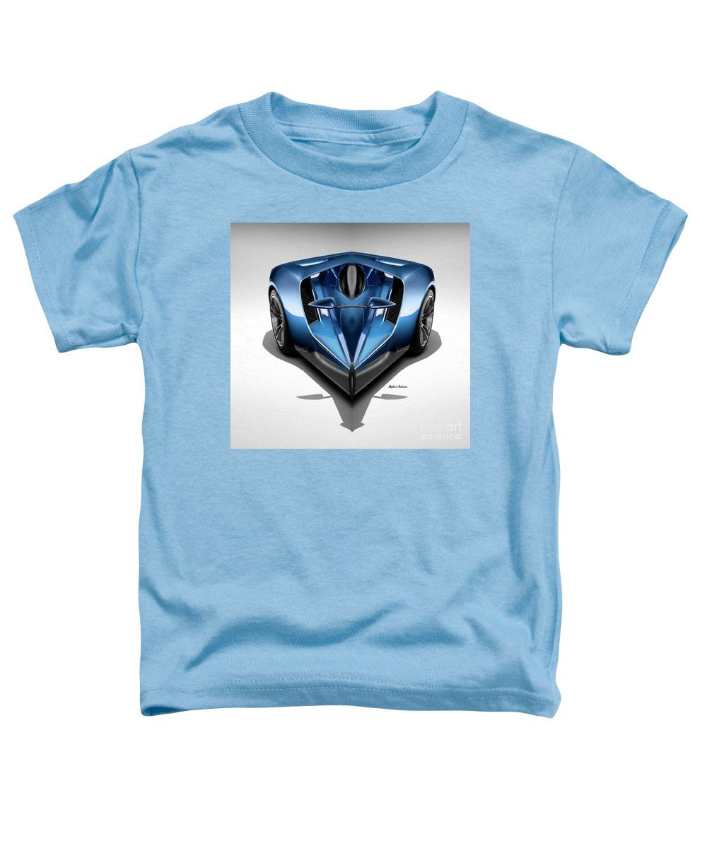 T-shirt pour tout-petits - Voiture bleue 002