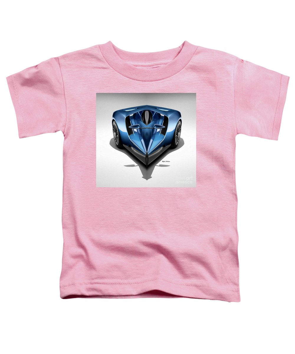 T-shirt pour tout-petits - Voiture bleue 002