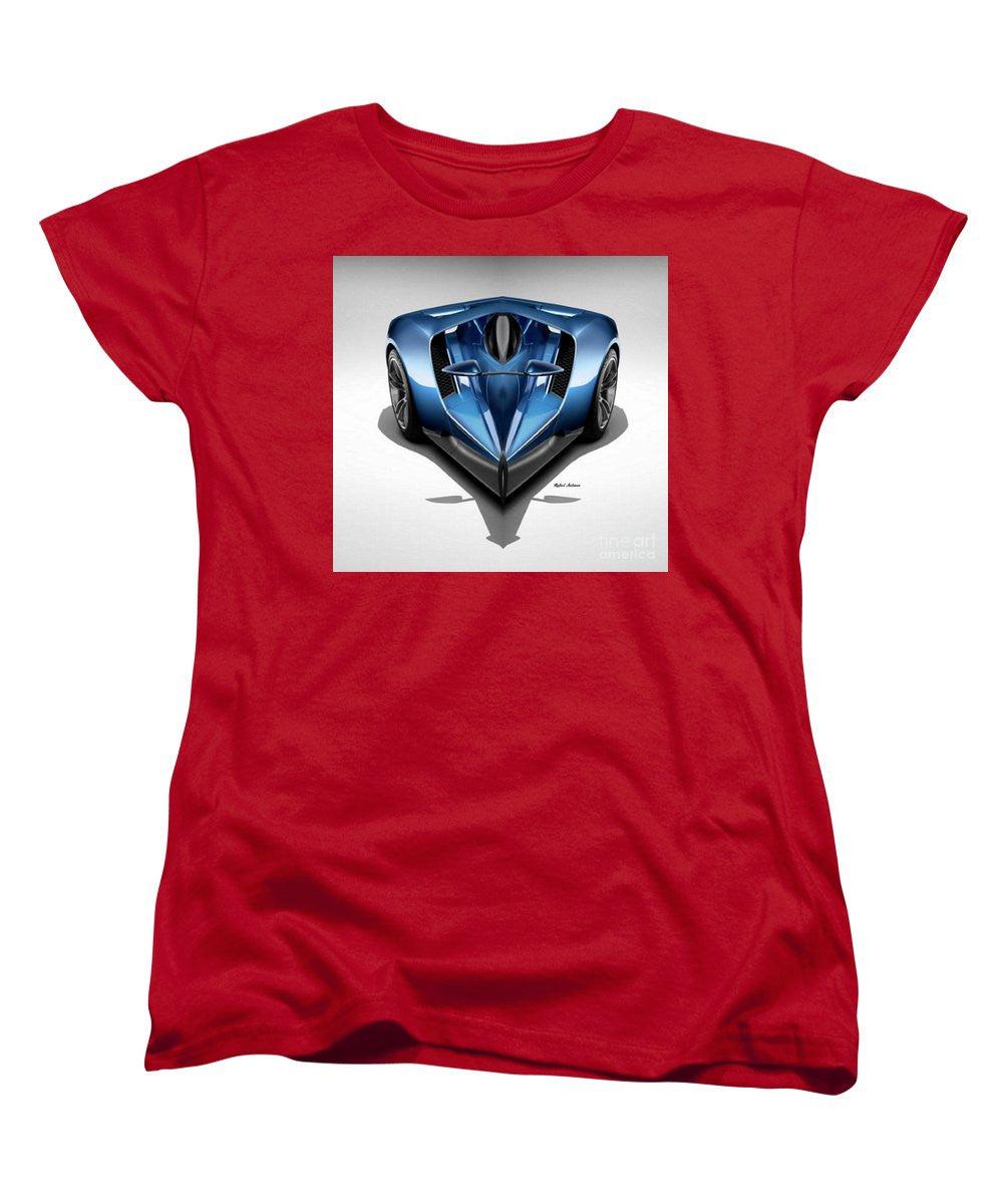 Women's T-Shirt (Standard Cut) - Blue Car 002