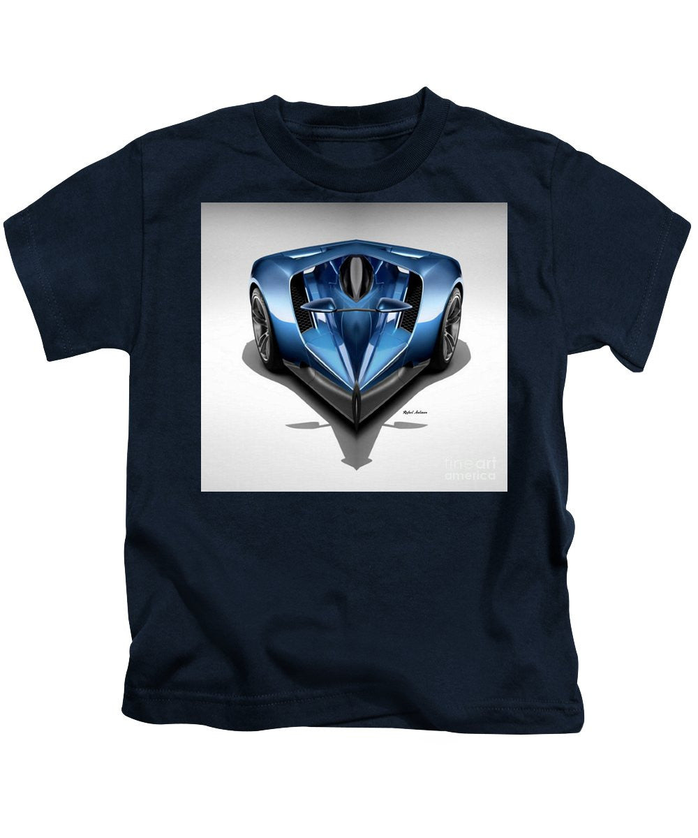Kids T-Shirt - Blue Car 002