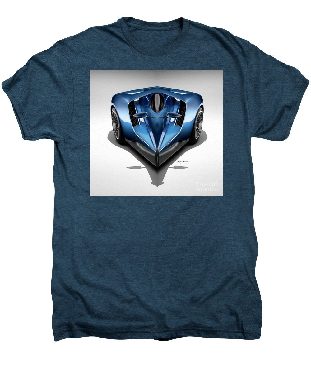 Men's Premium T-Shirt - Blue Car 002