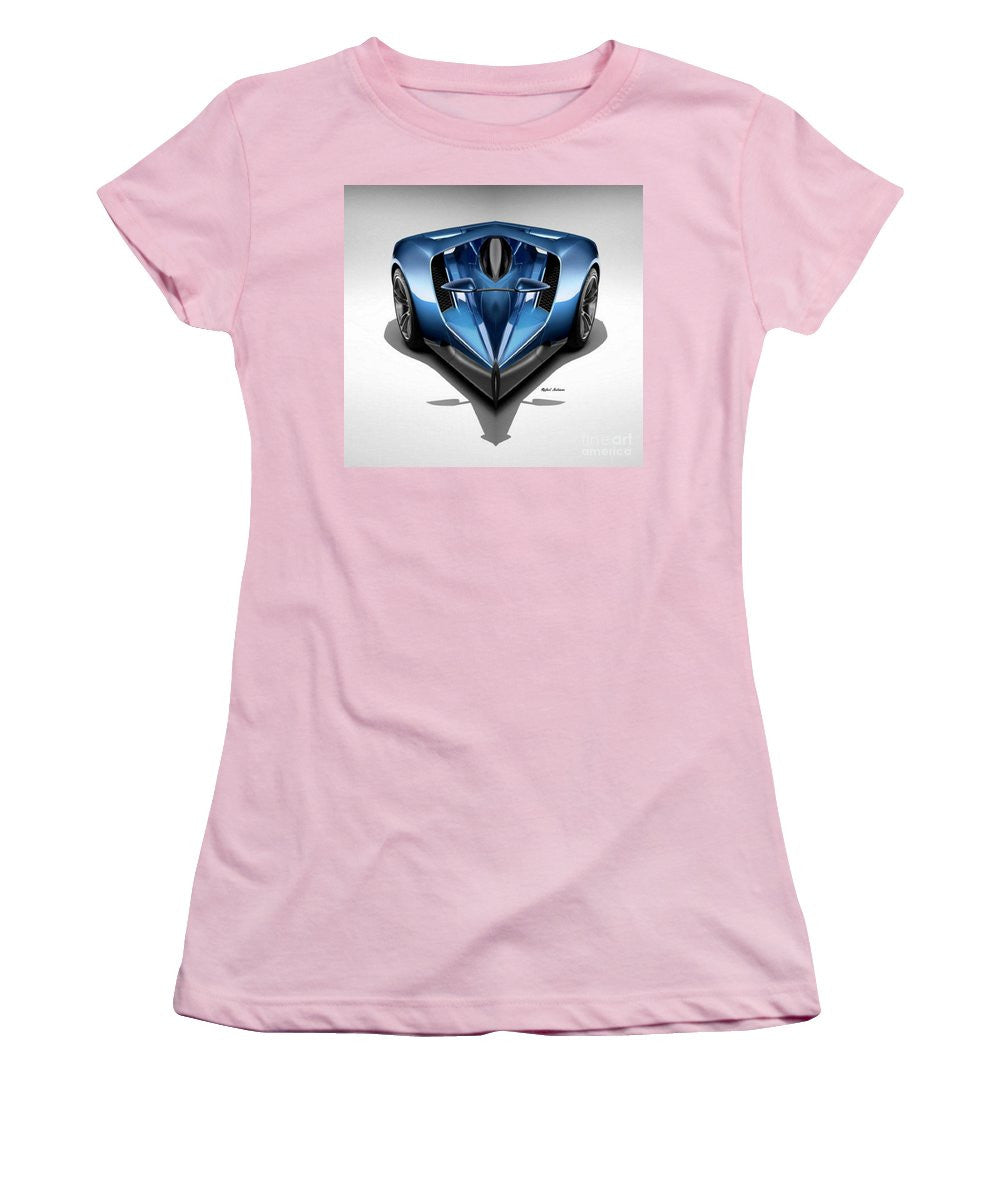 Women's T-Shirt (Junior Cut) - Blue Car 002