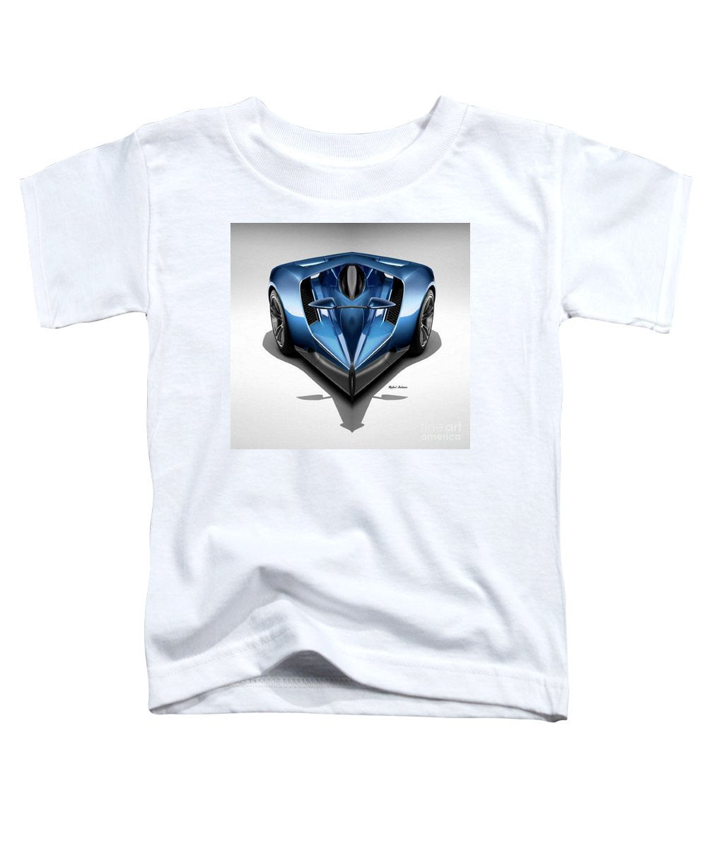 T-shirt pour tout-petits - Voiture bleue 002